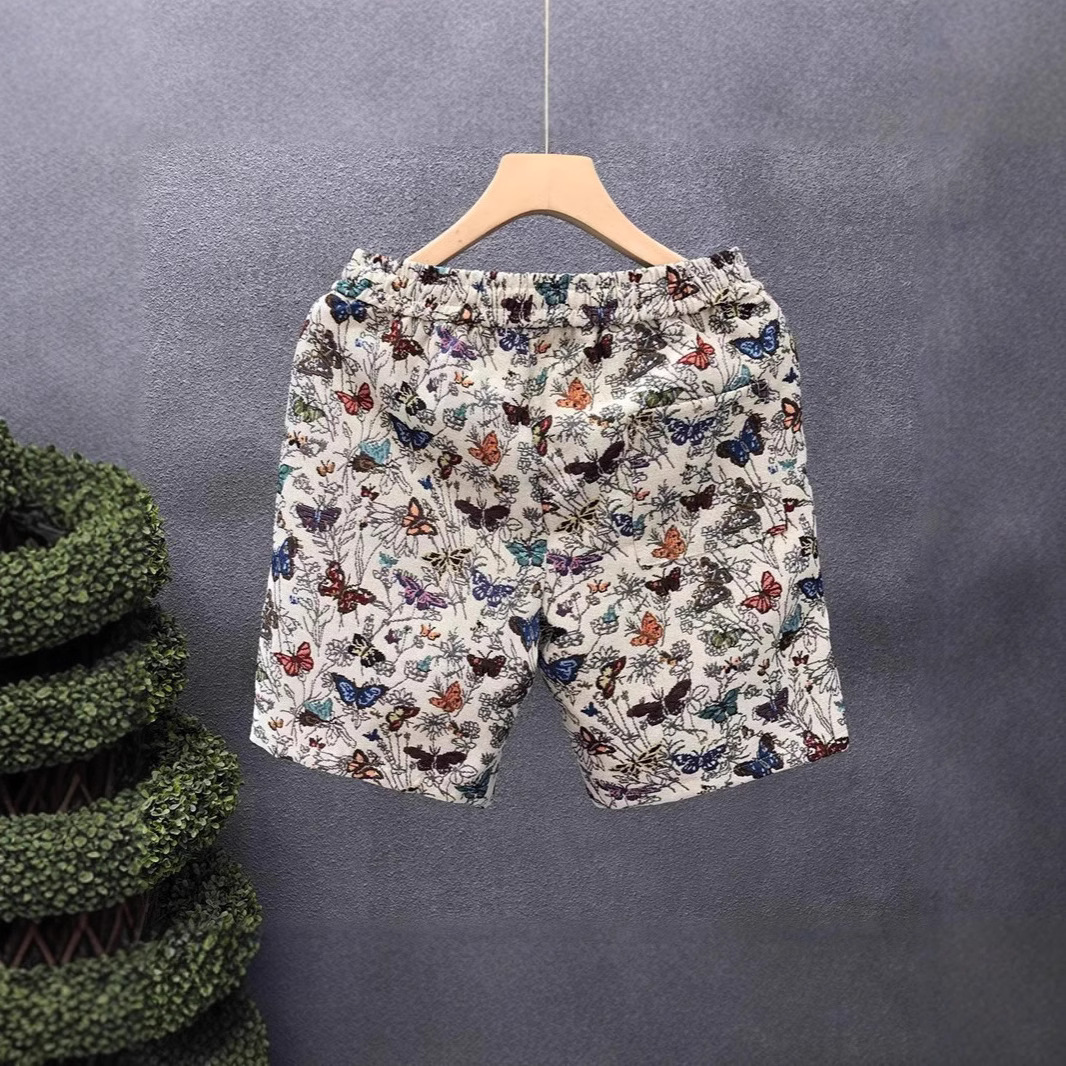 Men's Clothing Men's Quick Drying Beach Surfing Shorts Stylish Versatile Printed Butterfly Five Point Pants For Summer_voghion.com