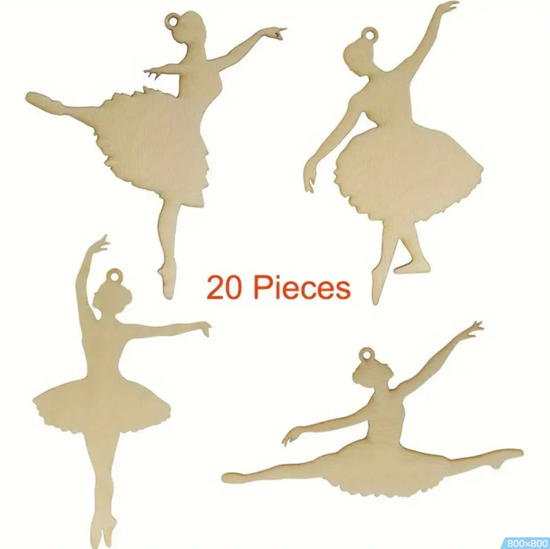 新年と春祭りの新しいかわいい踊る女の子をテーマにした中庭パーティー木製ペンダント 16 個|undefined