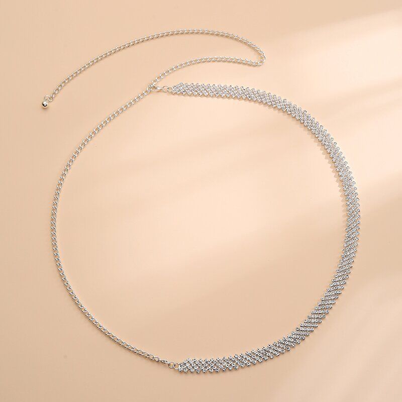 Chique vintage met diamanten ingelegde tailleketting kleine geurstijl alles Spice riem jurk accessoires_voghion.com