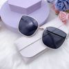 Fashionable white sunglasses, glasses, 2023 collection, Korean style, internet celebrity