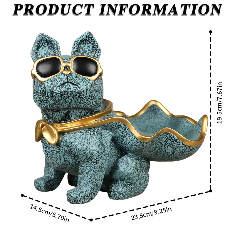 Adorno de resina encantadora canasta de almacenamiento adorno comercio exterior transfronterizo hogar VIP decoración de toro