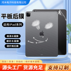适用ipad11寸2025款平板高清磨砂水凝膜后膜Mini7/Air碳纤维背膜