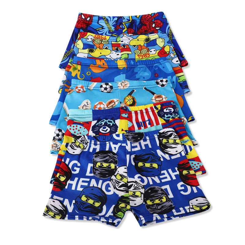 Children's swimming trunks cute cartoon printed boxer boys swimming trunks hot spring beach trunks swimming trunks manufacturers wholesale
