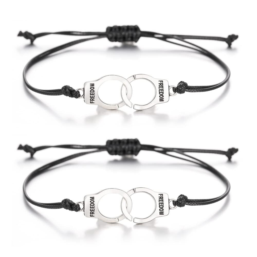 국경 간 뜨거운 판매 손목 버클 연동 짠 커플 팔찌 기하학적 손 로프 유럽과 미국의 창조적 인 성격 팔찌