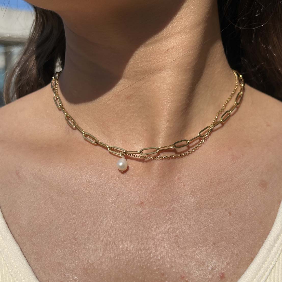 Solid Color Pattern Wholesale Jewelry Simple Style Solid Color 304 Stainless Steel Pendant Necklace