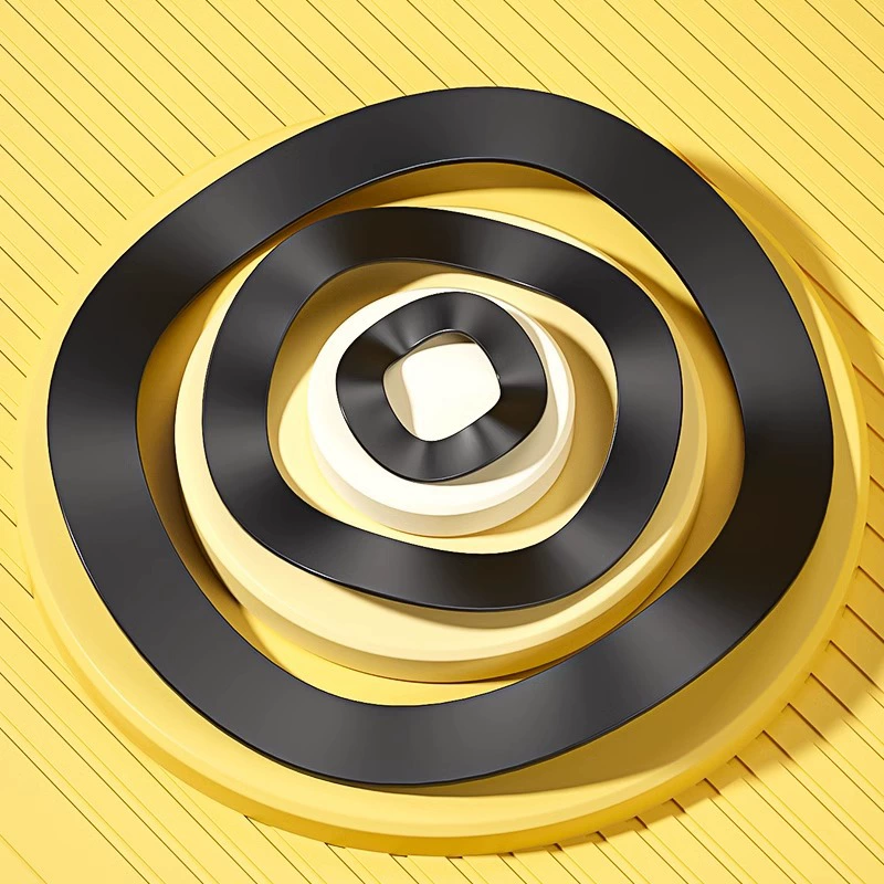 Гофрированная прокладка из марганцевой стали 65Mn, аксессуары для подшипников двигателя из нержавеющей стали 304, пружинная эластичная трехшпильная гофрированная прокладка