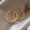 [5#金色扭曲镂空耳环]