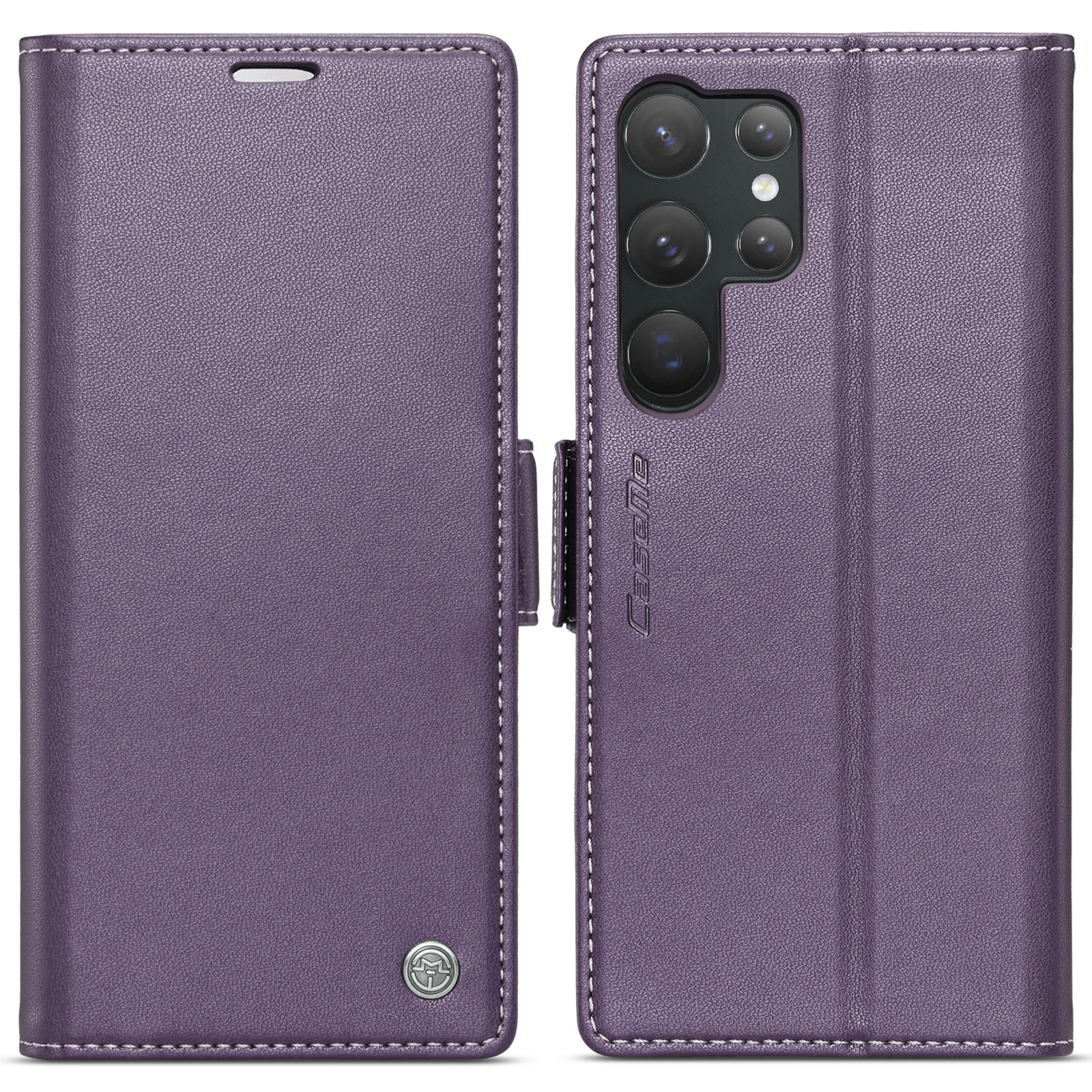Capa de couro flip com rfid para samsung galaxy s23 ultra a54 a14_voghion.com