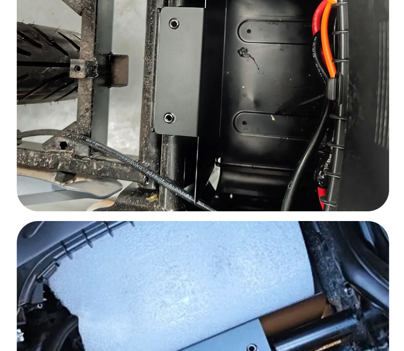 Electric Vehicle Battery Compartment Splash Guard to Prevent Mud and Water Splashes, Suitable for Niu Nt/Nlt Modified Extended Splash Guard