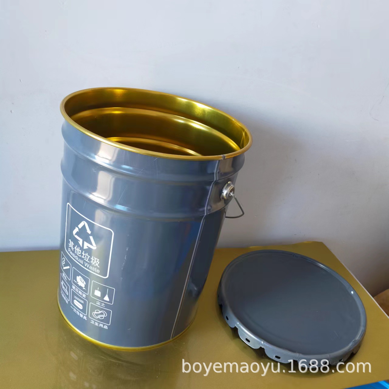 20L垃圾铁桶批发各种规格垃圾铁桶 厂家直销可印刷logo量大从优
