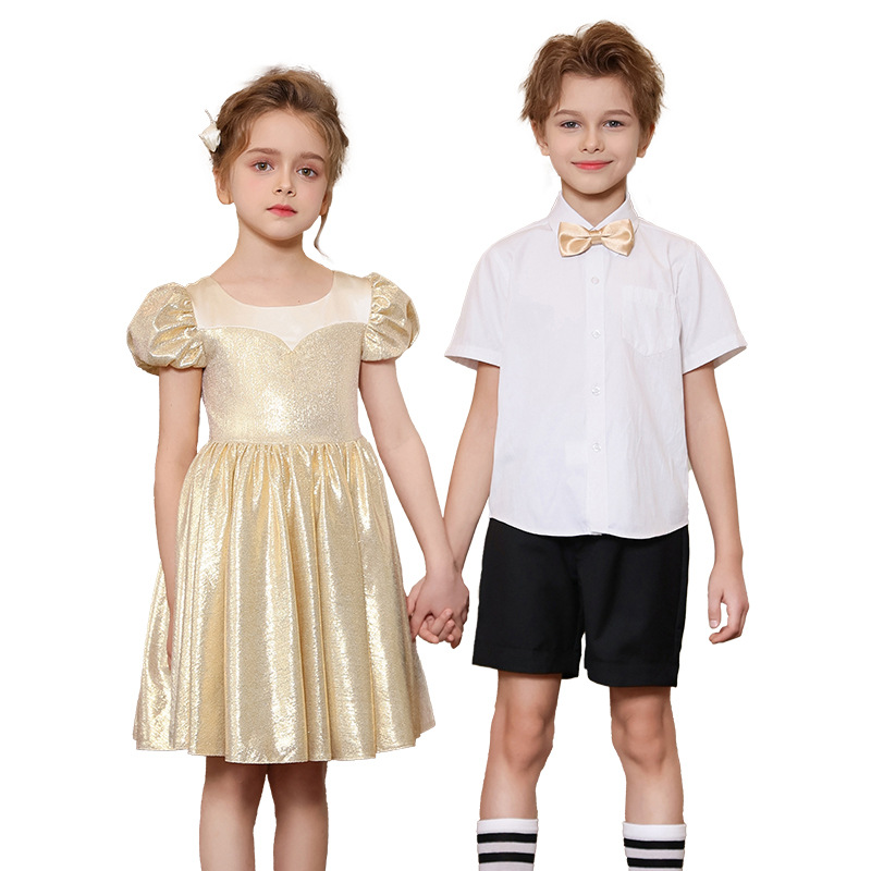 Uniformes de actuación del coro del día del niño, nuevos vestidos para niños, fotos de graduación de jardín de infantes, trajes de actuación de recitación de poesía de estudiantes de primaria