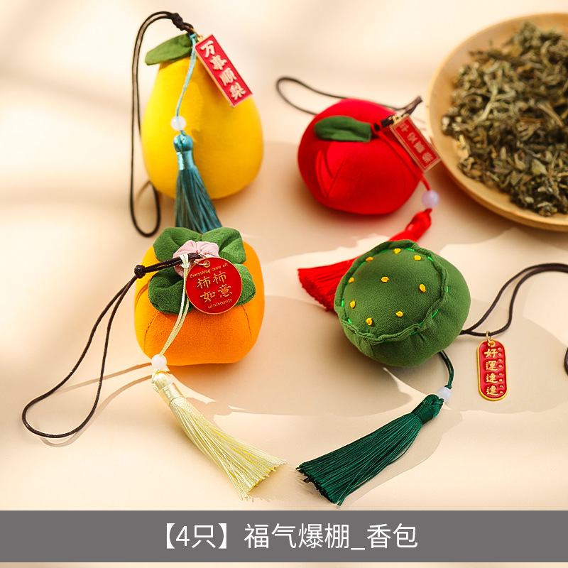 Nuevo regalo del año del caballo bolsas de caqui colgantes hechos a mano productos terminados de yu