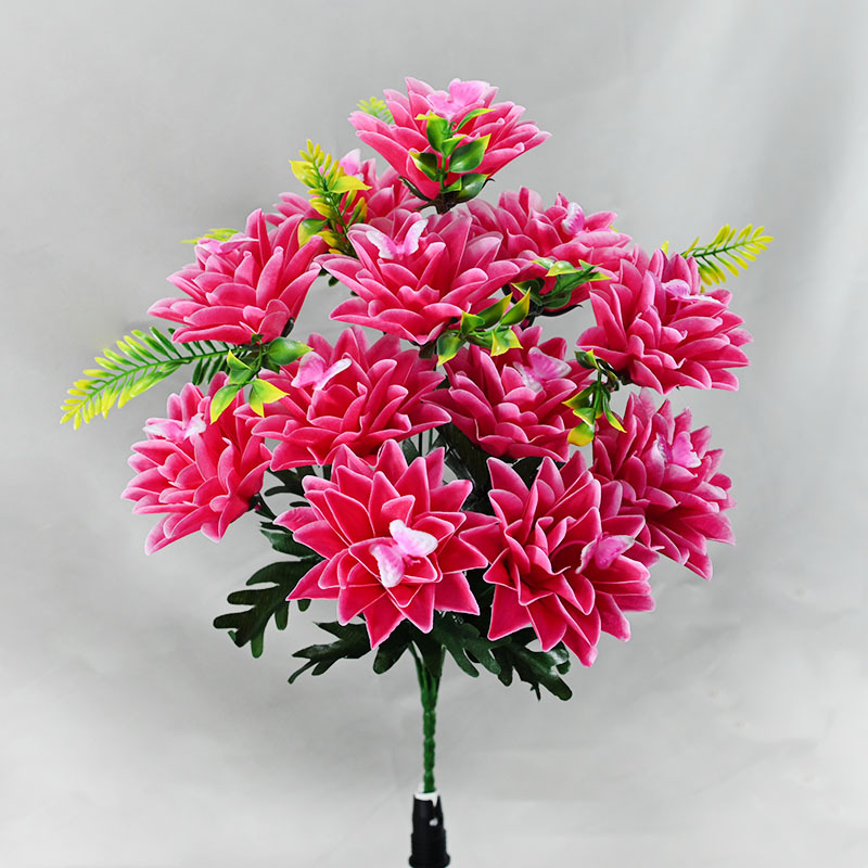 Nuevo ramo de flores falsas 12 mariposa piña flor artesanía floral decoración cama de flores adornos de suelo flores simuladas image 9