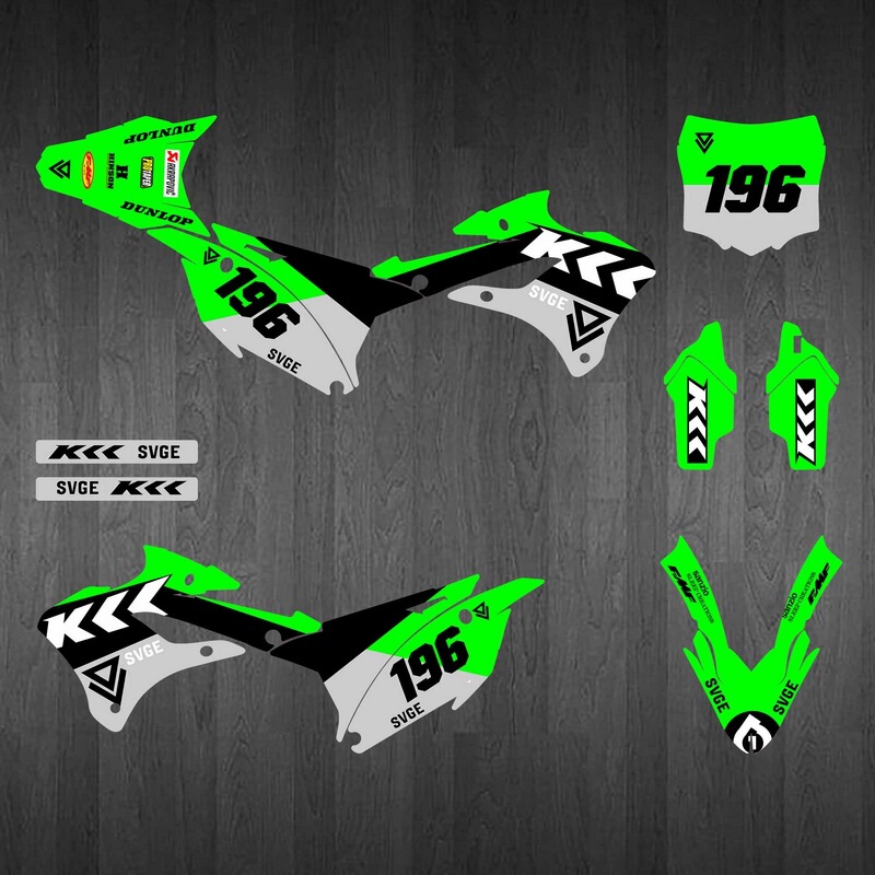 オフロードバイクステッカー カワサキ 22-24 KX85 対応 車用ステッカー フィルム デカール RK|undefined