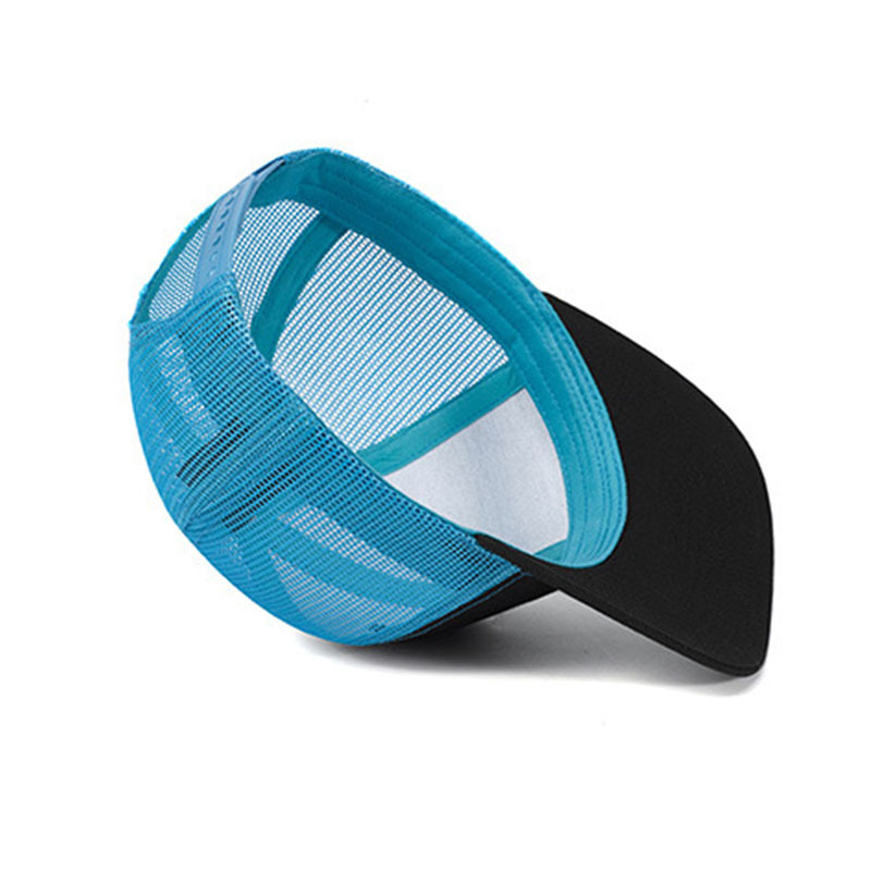 Breathable Mesh Trucker Hat For Men, Stylish Solid Colour Cap_voghion.com
