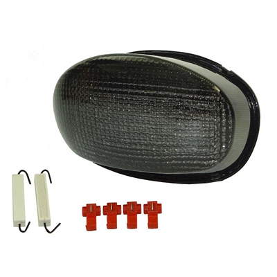 Applicable Triumph Sprint 950 ST/RS modified motorcycle LED tail light brake light turn signal assembly (Motorcycle tail) - smoky-black