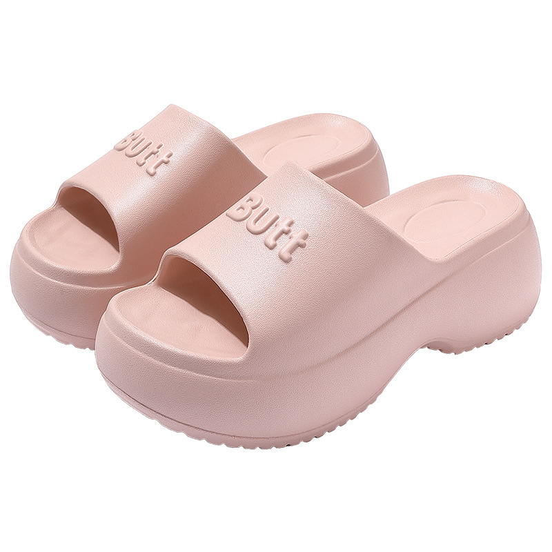 Women's Thick-Soled Slippers For Summer Outdoor Wear, New Home Top Quality Fashion Ladies' Height-Enhancing Non-Slip High-Heeled_voghion.com