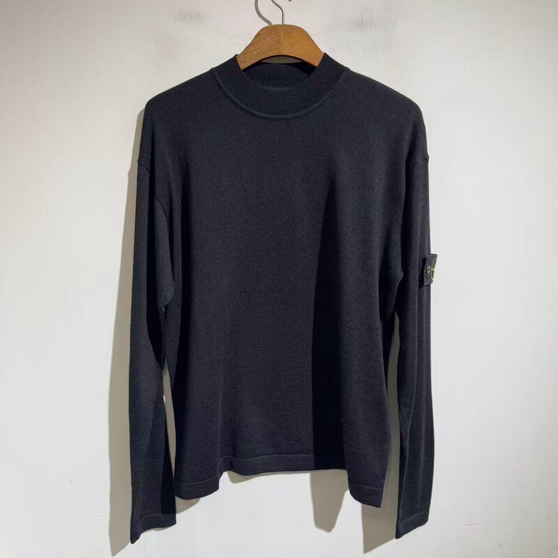 2025 New Men's Pullover Crew Neck Sweater Aw Loose Casual Badge Armband Knitwear Pullover Knitwear