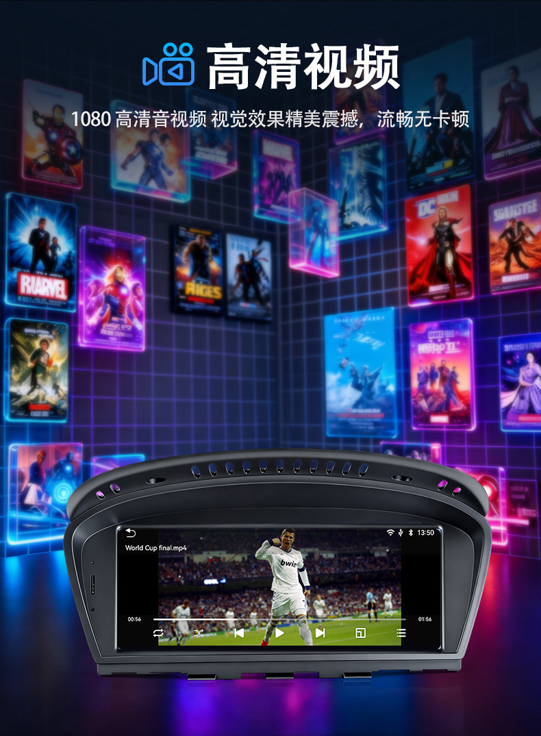 Suitable for Bmw 3 Series E90 2005-2008, the 8.8inch Navigation System with Linux System Supports Carplay Function