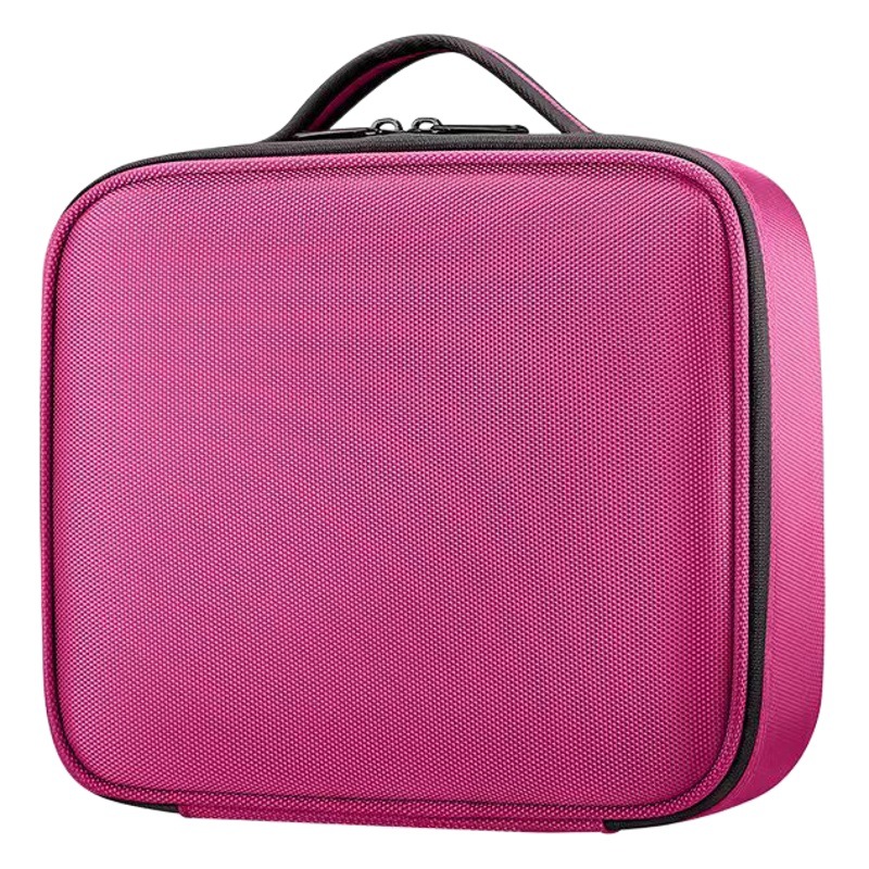 Mini bolsa de almacenamiento de maquillaje de gran capacidad bolsa de cosméticos portátil EVA partición compartimento cremallera