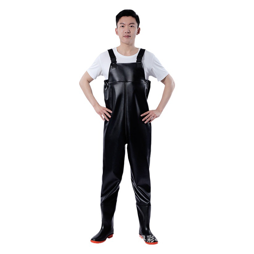 Water Pants Rain Pants Water Shoes Catching Fish Breathable Waterproof Pants Men's and Women's Fishing Half-length Fishing Clothes Leather Fork Wading Pants