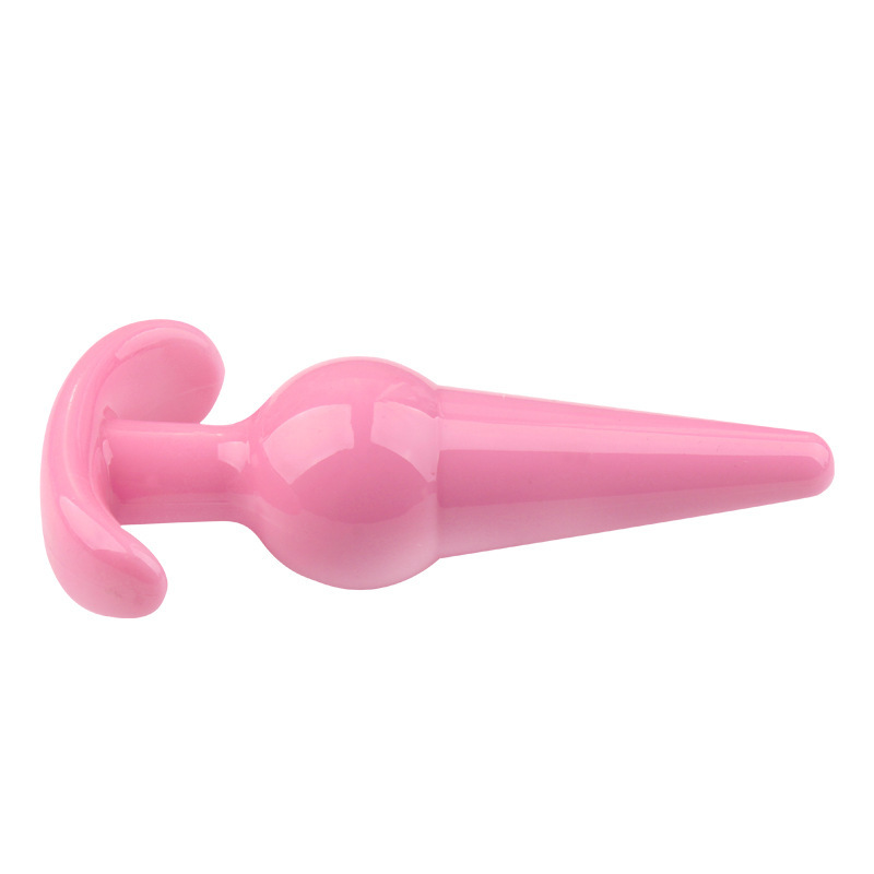 TPE Anal Plug, Large Pink Butt Plug for Adult Anal Play — detail image 1