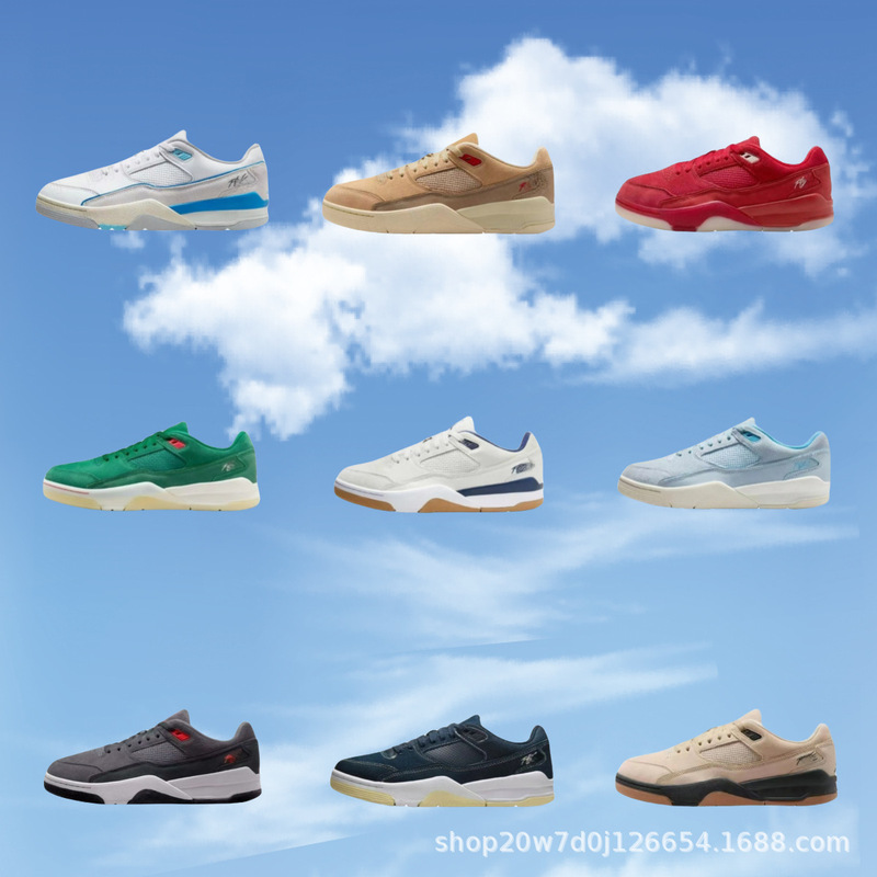 Cross-Border Flght Court Comfortable, Stylish, Wear-Resistant, Breathable, Low-Top Retro Basketball Shoes, Unisex Casual Shoes