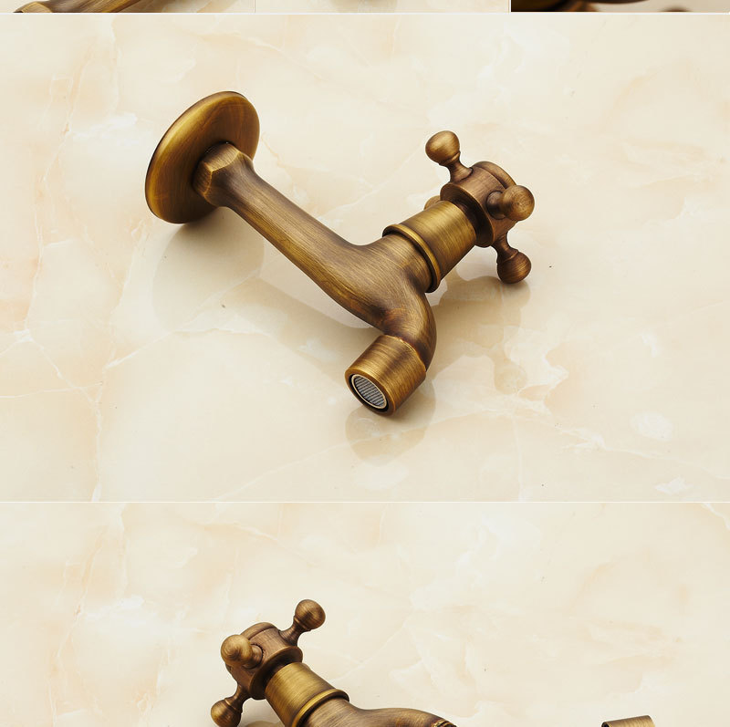Factory direct sales of European-style antique faucets, dual-purpose bathroom single-cooling washing machine mops, sink faucets undefined