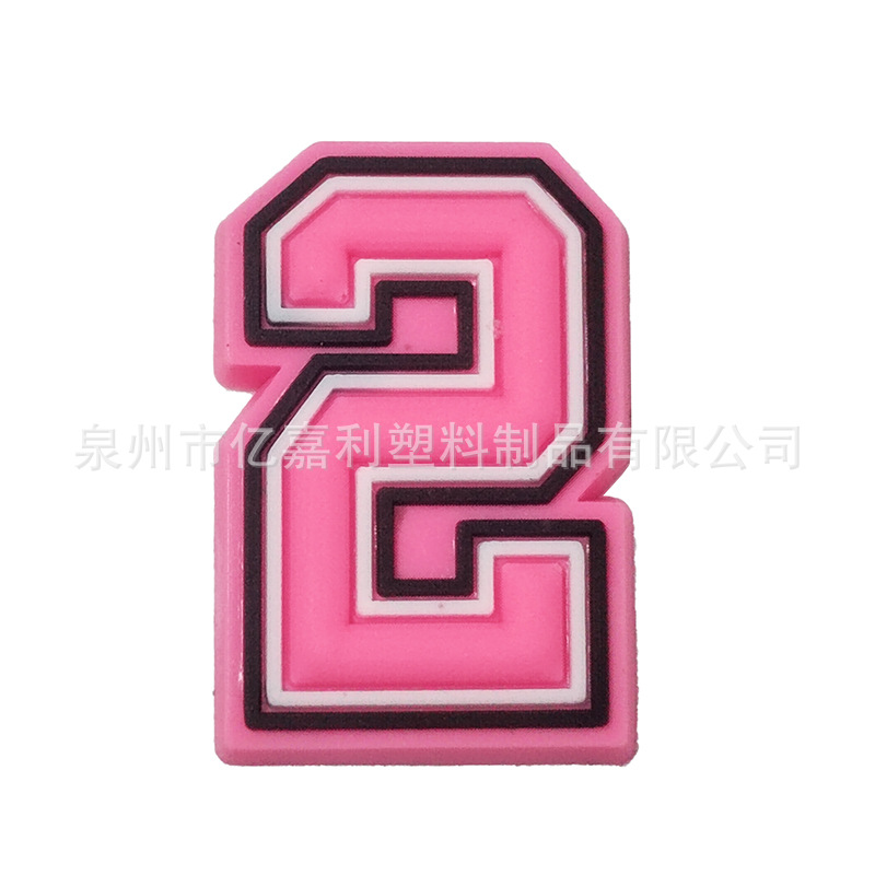 Rosa carta serie agujero zapatos Accesorios agujero zapatos DIY zapatos desmontables flor zapato hebilla al por mayor