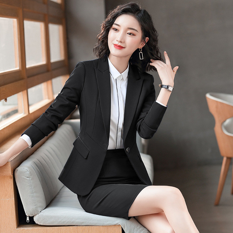 Autumn new professional vest suit hotel waiter beauty salon front desk workwear formal dress stewardess uniform