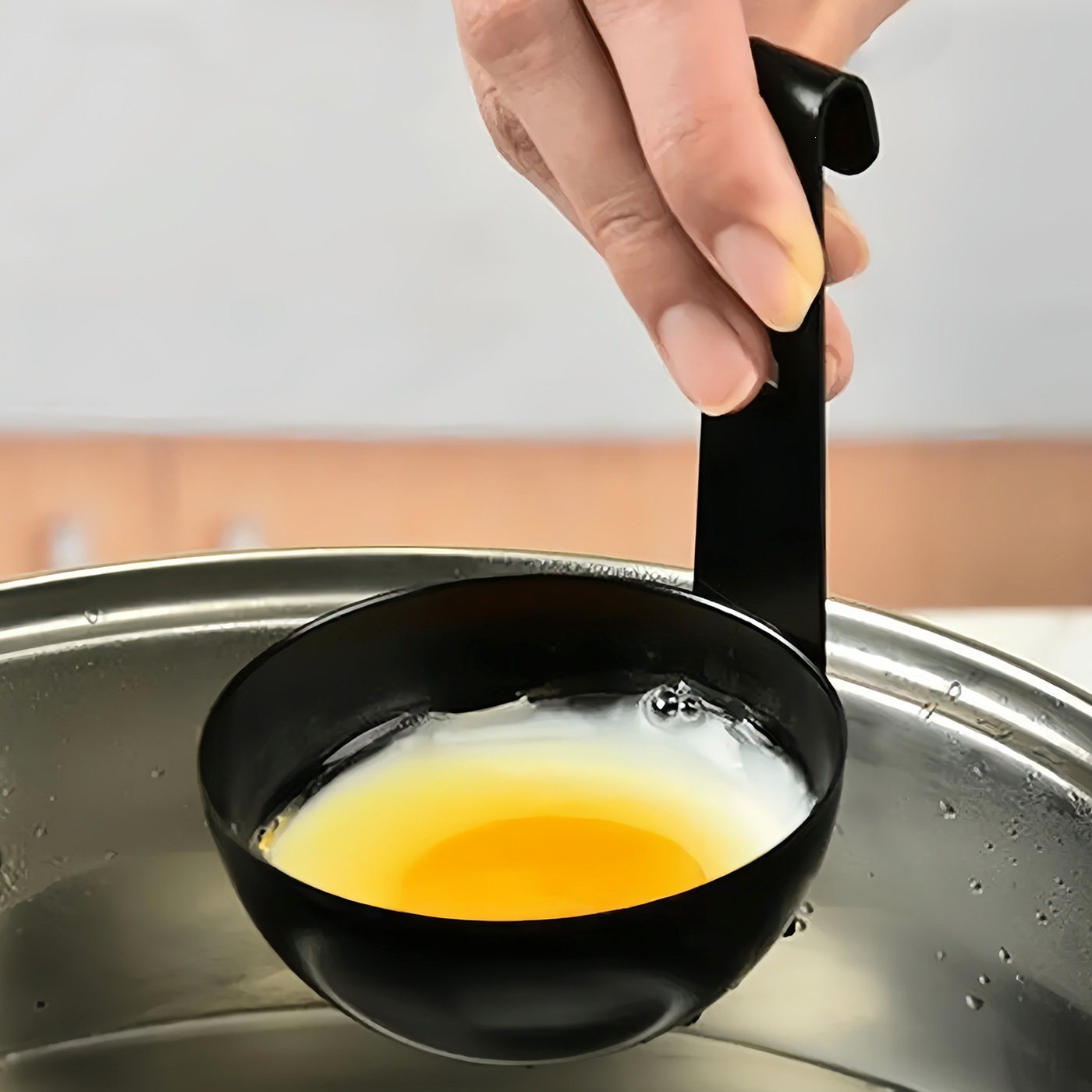 挂耳式水煮荷包蛋煮蛋器家用煮鸡蛋神器早餐蛋汤分离蒸蛋勺
