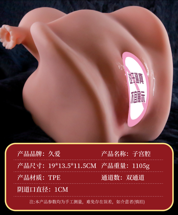 Male Manual Masturbator Cup Realistic TPE Half-Body Hip Replica — detail image 20