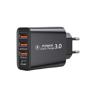 旅行充電器美規歐規英規3USB+Type-C充電頭3USB+PD多手機適配器