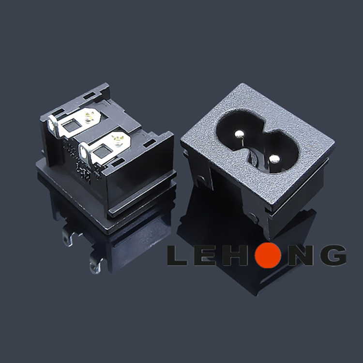 DE-8-18S2侧脚/安规AC插座/电源插座/品字插座/AC母座/器具插座