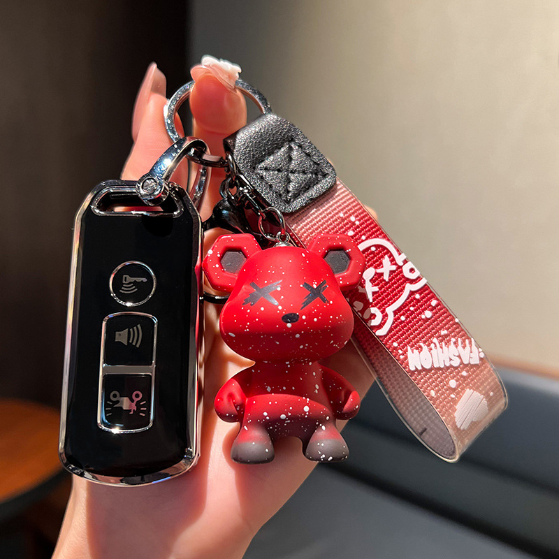 Imágenes aplicables Fosha 350 funda de llave de motocicleta agrietada 125 Xindazhou ns125la/PCX150 funda de hebilla