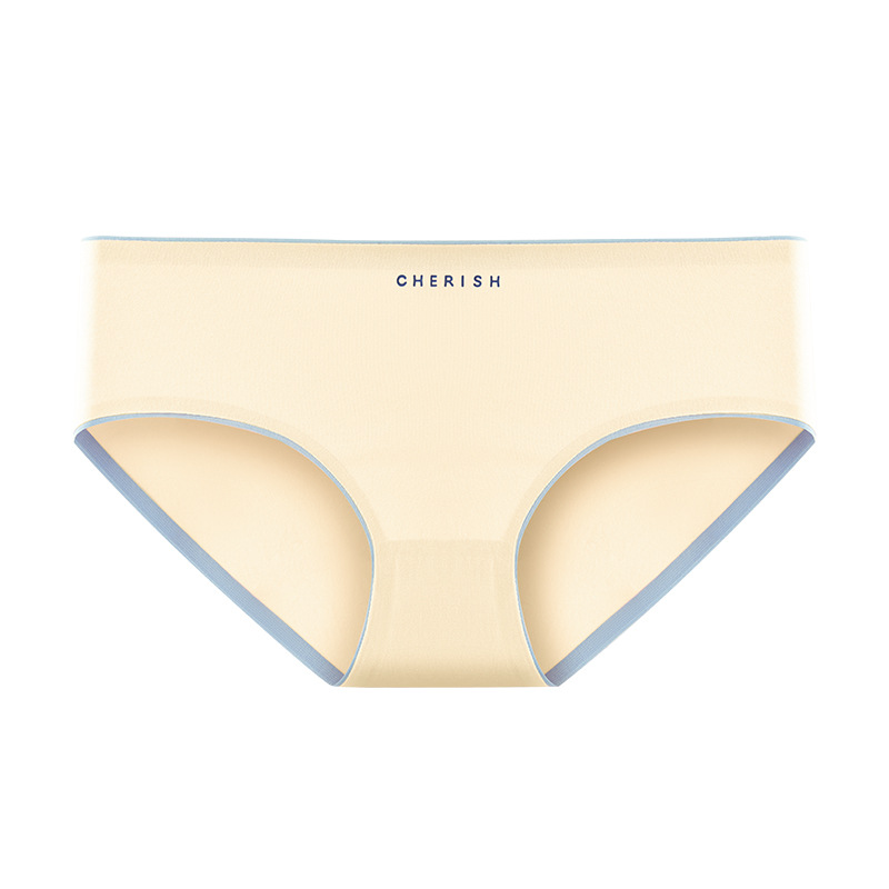 Algodón sin costuras Algodón de cintura media para niñas 7A Algodón antibacteriano entrepierna Algodón sin costuras Algodón sin costuras Triángulo antibacteriano Calzoncillos para mujer