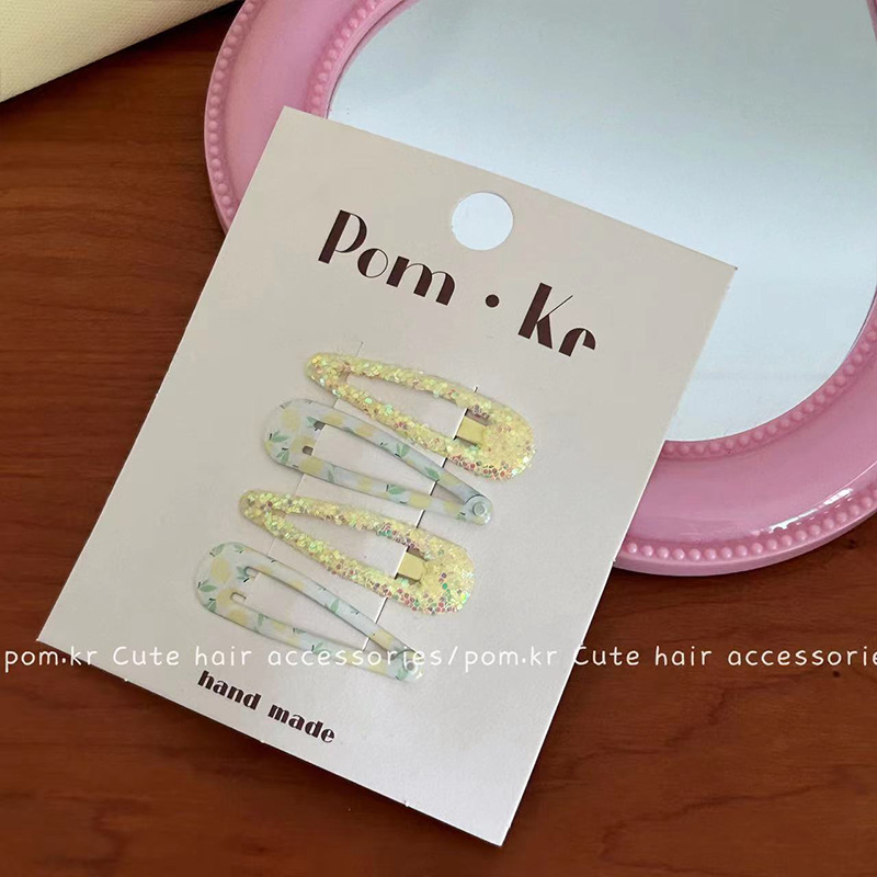 Pinzas BB infantiles con lentejuelas – colores vibrantes, para flequillo/cabello fino