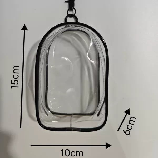 15cm Warehouse Bag Labubu Bubble Mart Baby Bag Pvc High Transparent Stereo Baby Bag Hand-Made Blind Box Display Box