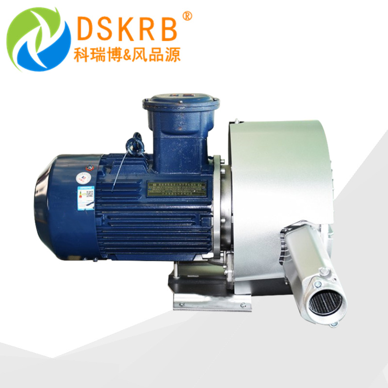 防爆双叶轮漩涡气泵 轴承外置高压风机 吸酸性气体防爆防腐鼓风机