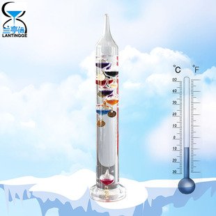 Creative Home Galileo Thermometer Roman Column Glass Living Room Decoration Business Friends Gift Birthday Gift