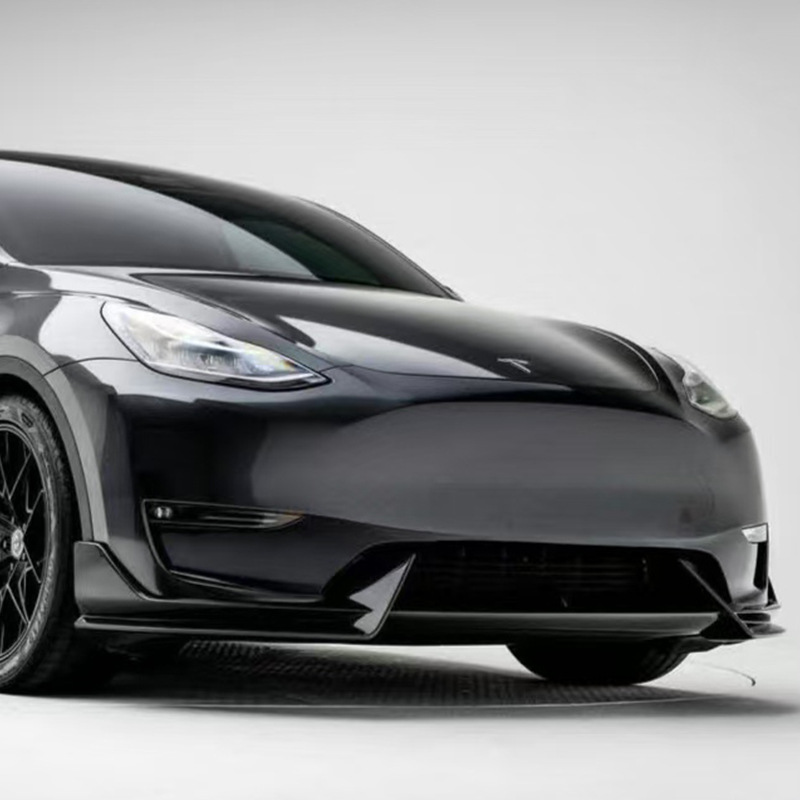 Suitable for Tesla MODEL Y 19-25 TESLA front shovel front lip AD punch-free front wind knife