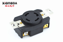 雄达/XIONGDA 美式四孔插座 20A208V工业插头插座 NEMA L18-20R
