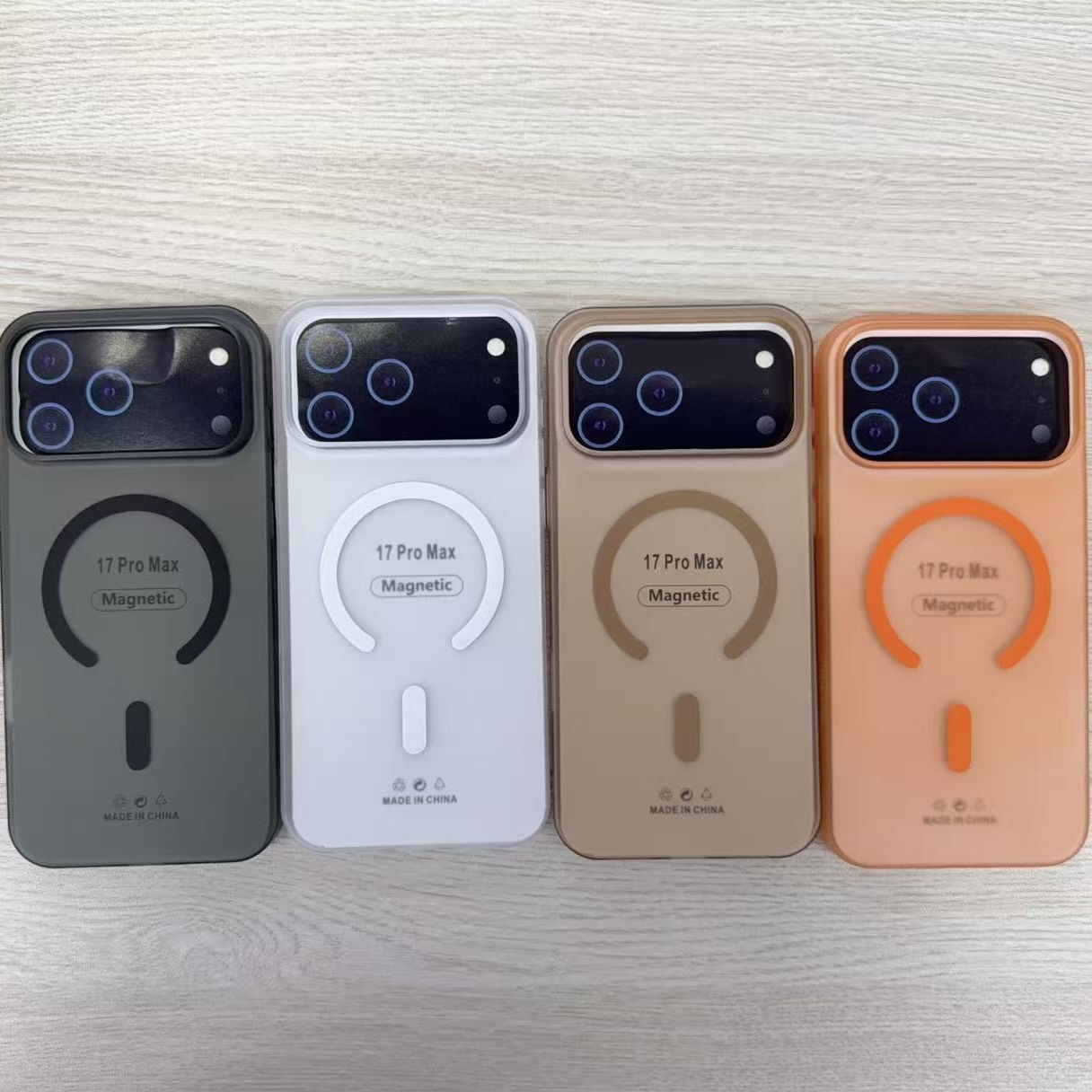 Suitable For 17 Pro Max Semi-Transparent Matte Phone IPhone 16/13/12 Simple Unisex Magnetic Hard Case_voghion.com