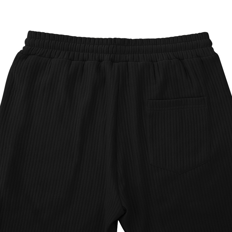 Herren Sweatpants Gestreift Lässige Gerade Hose Mit Hohem Bund_voghion.com