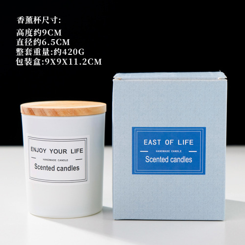 Cross-border hot selling natural crystal rough stone scented candle soy wax smokeless candle gift box Christmas souvenir gift