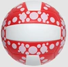 B red and white round volleyball