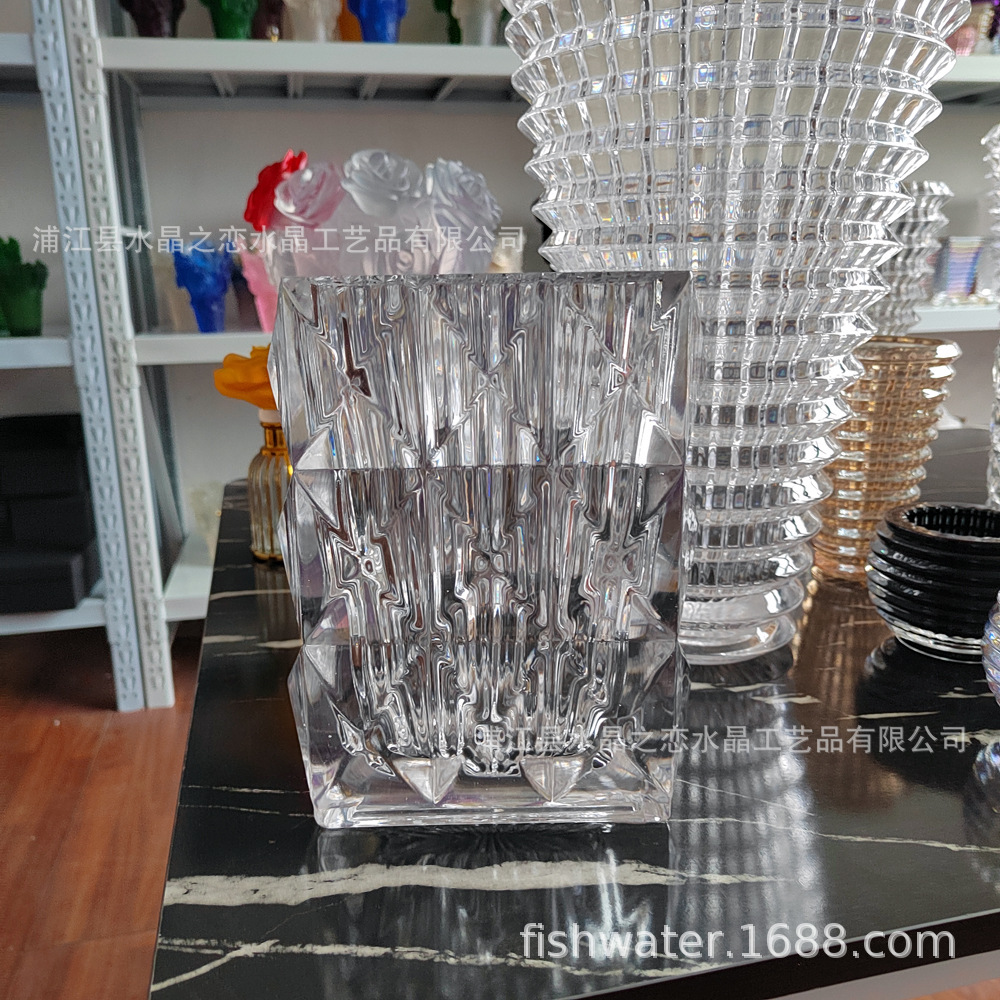 卢索方形水晶花瓶 (6)