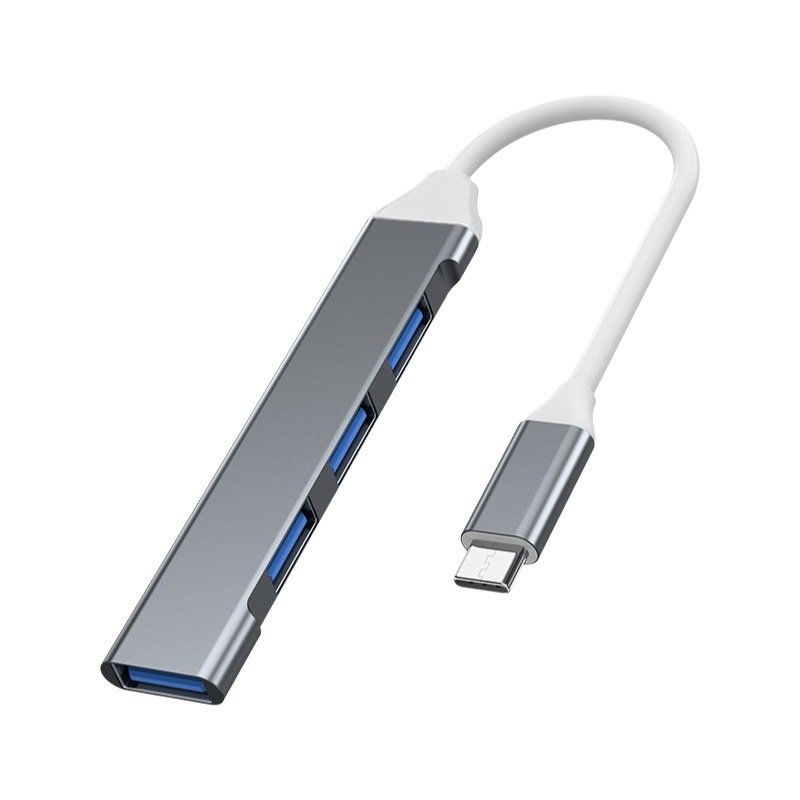 Typec estación de acoplamiento extensor de concentrador de computadora usb3.0 divisor montado en el vehículo un soporte de cuatro concentradores muelle de expansión