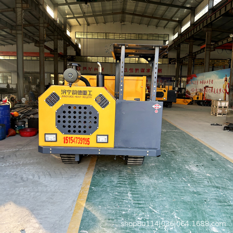 Crawler Transport Vehicle Anyu Climbing Tiger, a Four-Wheel Drive Self-Unloading Dump Truck for Orchards, Agricultural Vehicles, and Off-Road Tractors