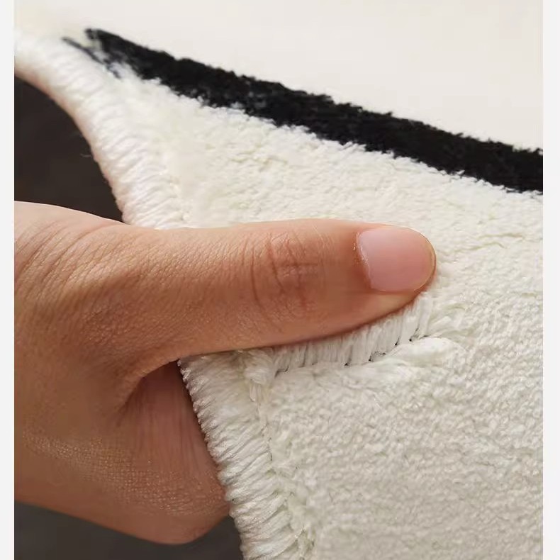 Cross-border Temu new style, minimalist, faux cashmere doormat for bathroom entrance, absorbent, skin-friendly, and provides insulation. Available for drop shipping